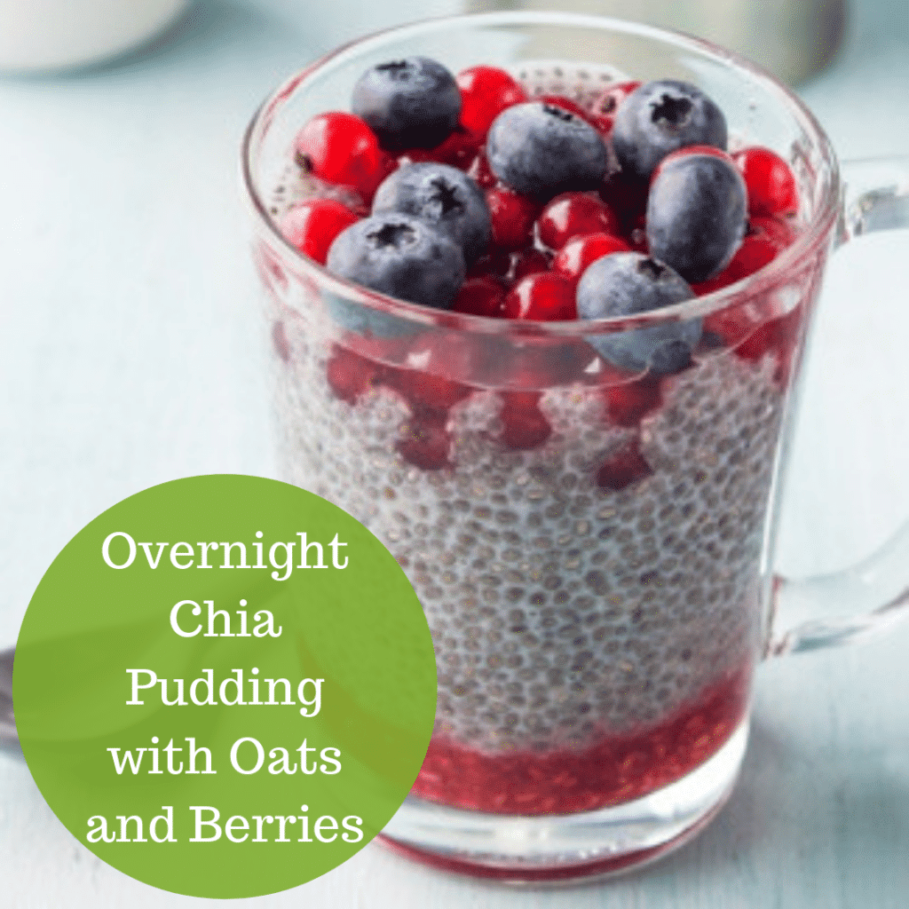 Overnight Chia Pudding Recipe with Oats and Berries
